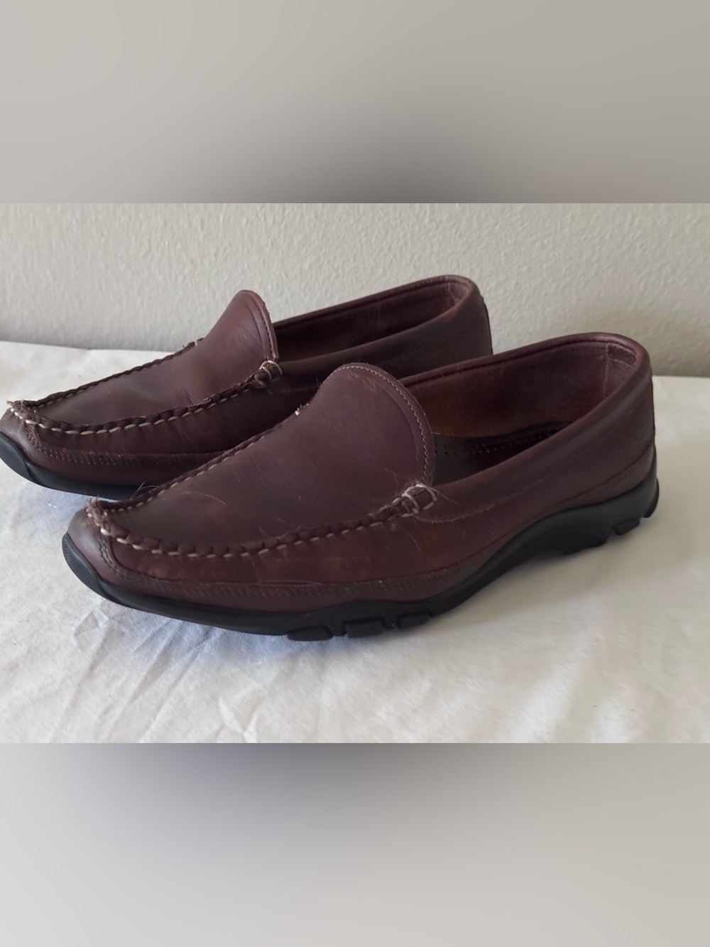 ALLEN EDMONDS Boulder Brown Leather Moccasin Driving Loafers 

Men’s 10.5 D